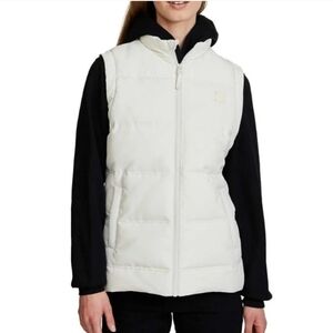 Bench women's white puffer vest size L